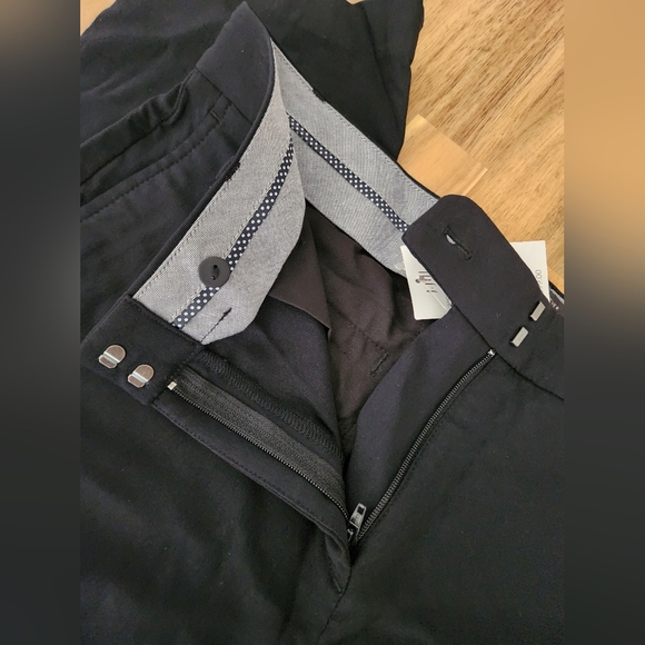 J. Jill Wearever Collection Pants Women's  Black Woven Trousers 12 petite NWT - Picture 4 of 12